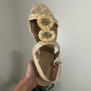 Charter Club Women's Zoeyy Open Toe Flat Sandals Light Beige 9 M